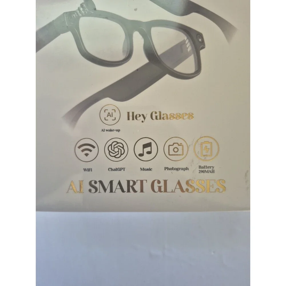 AiMB-G1 Bluetooth Voice Control Smart Glasses W/8MP, 1080p Camera BRAND NEW